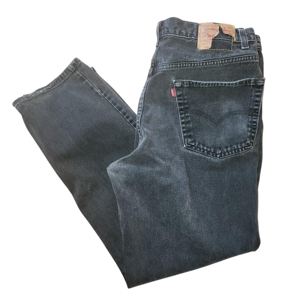 Levi's 550 Vintage‎ Relaxed Fit Black Jeans Men's Denim Pants